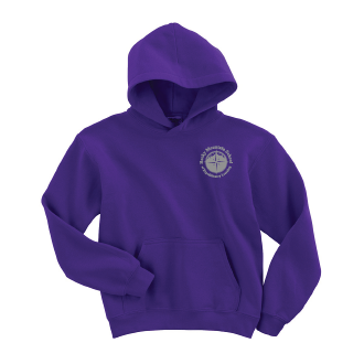 sweater with rocky mountain logo